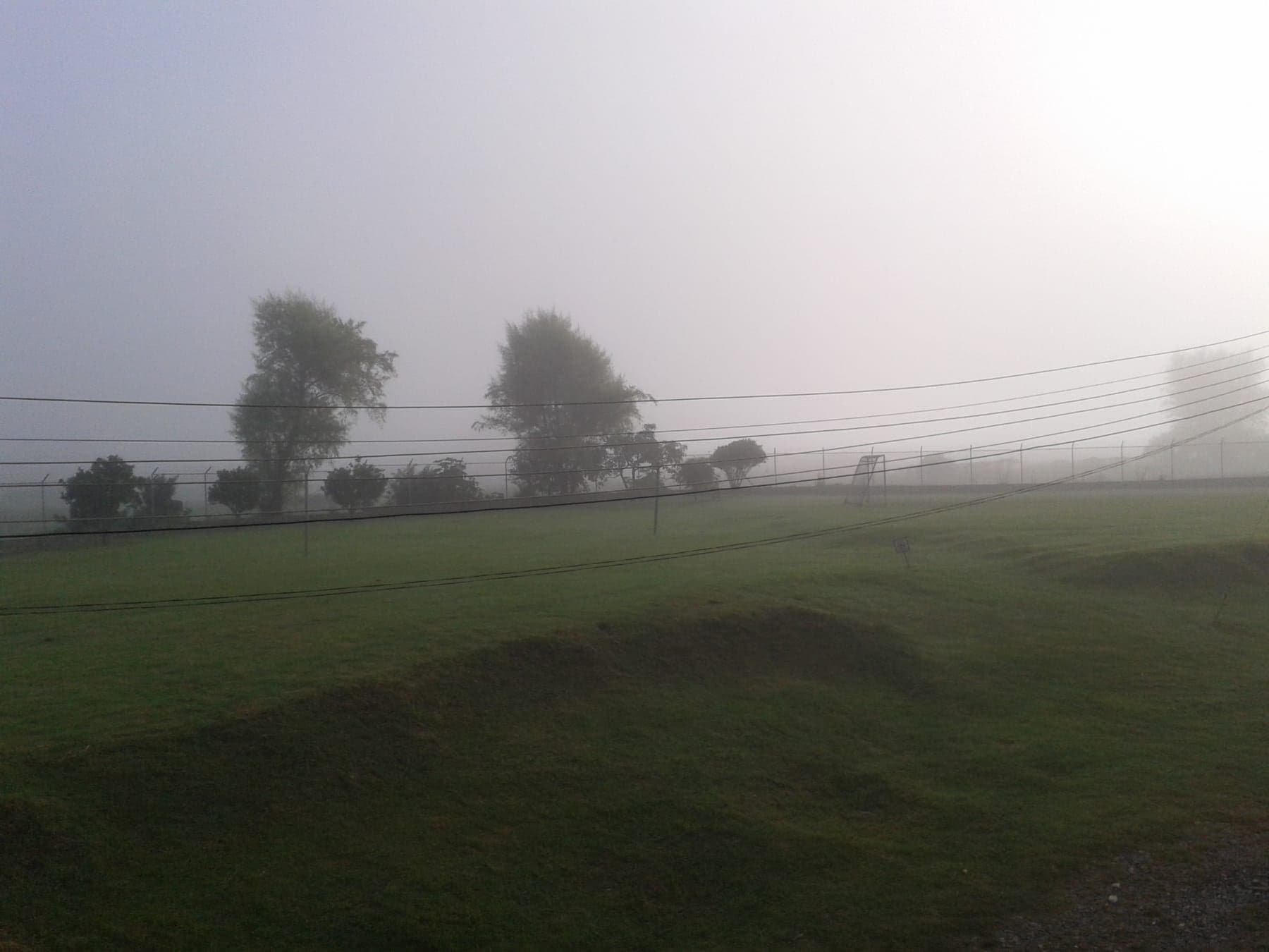 Amanecer con niebla sobre Popayán